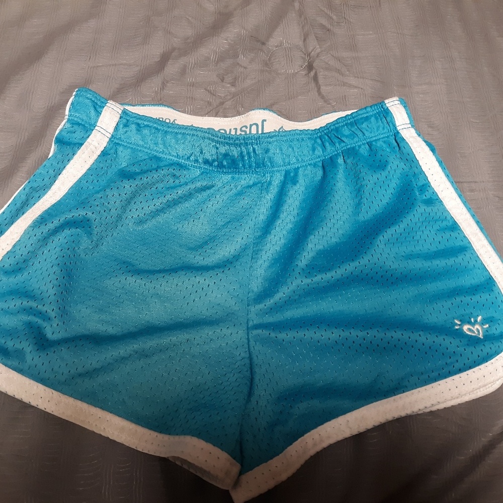 Cute Blue Justice Sport Shorts